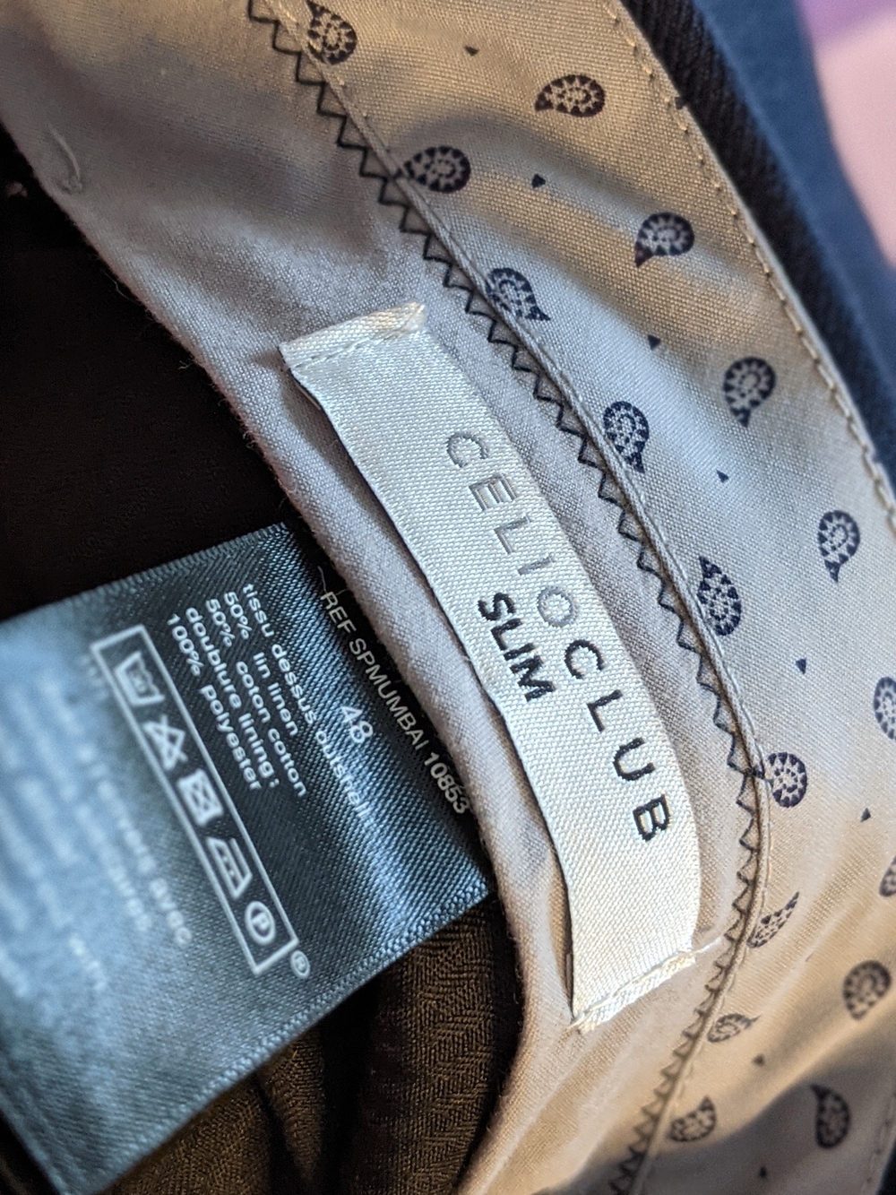 Men's Black Dress Pants - Tailored Straight Fit - Picture 2 of 3